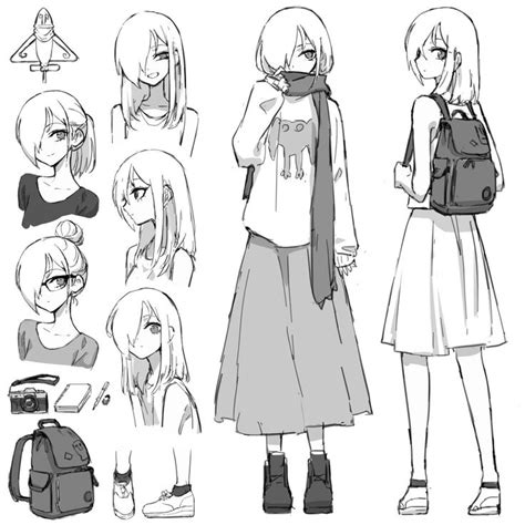 Pin by Atsushi Nagaoka on キャラ Anime poses female Character design