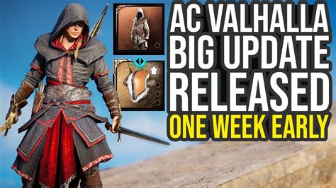 Assassin S Creed Valhalla Update Out Now Free Missions New Armor