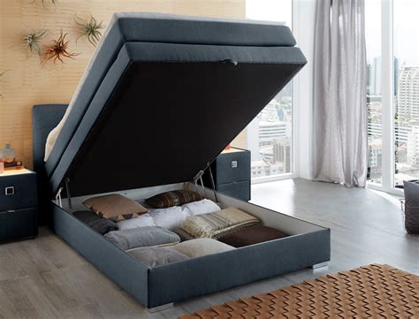 Check spelling or type a new query. Boxspringbett Amalina 140x200 blau mit Bettkasten + Topper ...