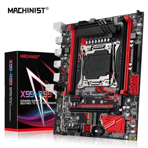 Machinist X99 Motherboard Lga 2011 3 Sata Pci E M2 Slot Support Xeon