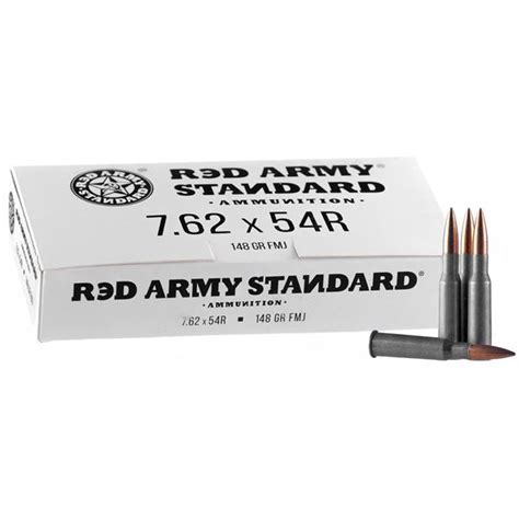 Red Army Standard 762x54r 148 Grain Fmj Ammunition 500 Rounds At K Var
