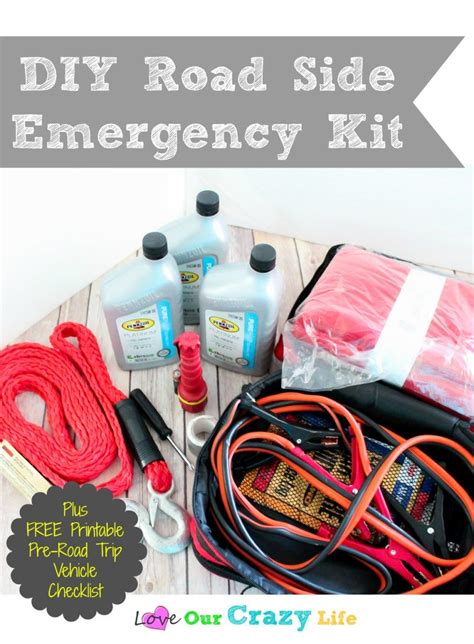 Diy Road Side Emergency Kit Plus Free Printable Emergency Kit Road