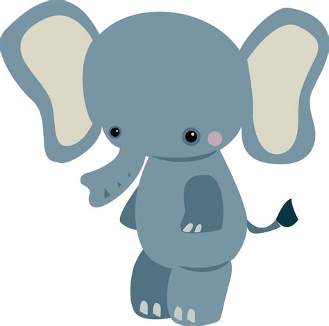 Baby Jungle Animals Infant Clip Art Cute Little Elephant 16001588