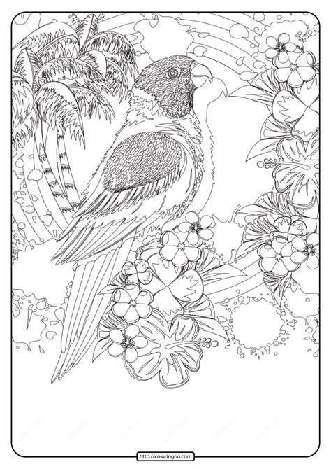 Free Printable Tropical Animals Coloring Pages