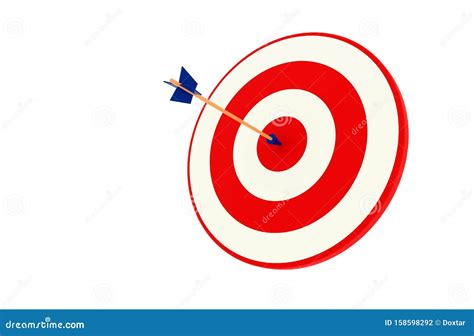Arrow In The Target The Concept Of Achieving The Goal Stock