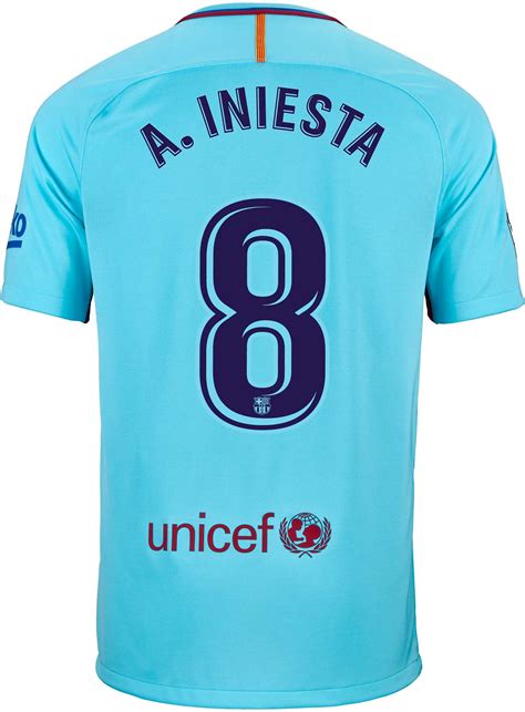 Nike Andres Iniesta Barcelona Away Jersey 2017 18 Soccerpro