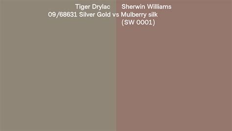 Tiger Drylac Silver Gold Vs Sherwin Williams Mulberry Silk SW