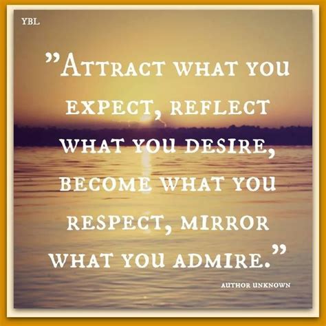 Attract What You Expect Reflect What You Desire Become