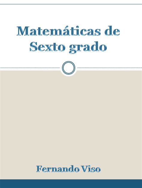 Matematicas De Sexto Grado Gambaran