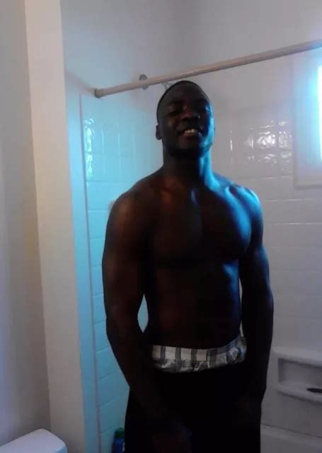 Shirtless Male Muscular Beefcake African American Black Hunk Photo 4x6 C1006 4 29 Picclick