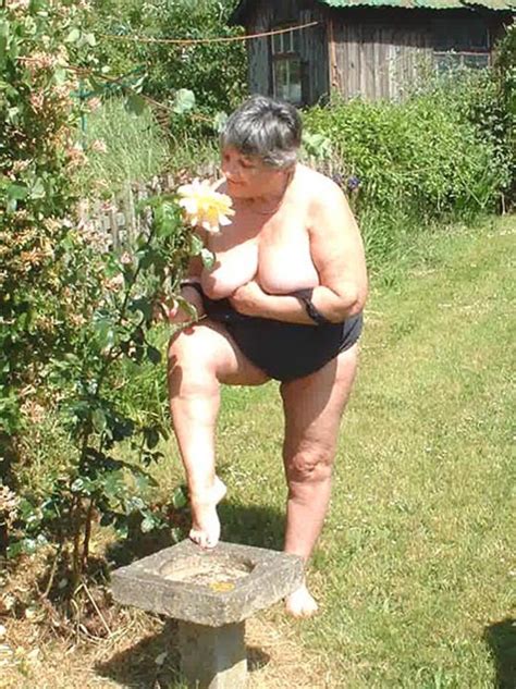 Granny Grandma Libby From United Kingdom Too Hot To Keep Your Clothes