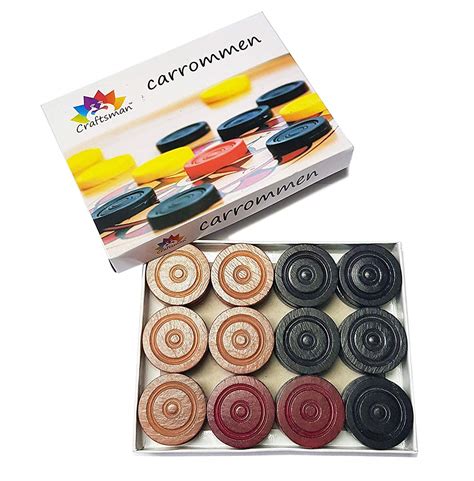 Craftsman Set Of 24 Pc Carrom Coins With Striker Buy Online In United