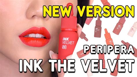 EN ES RU CC All Colors Of PERIPERAs NEW INK THE VELVET TINTS Swatch And Review YouTube