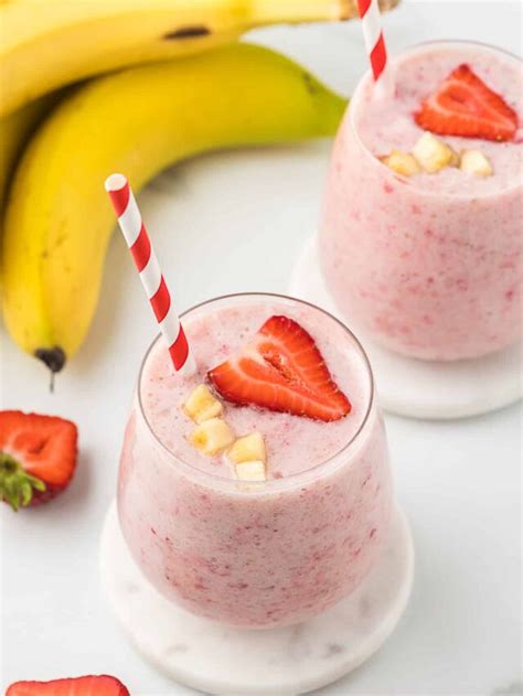 Strawberry Banana Smoothie Cooking Up Memories
