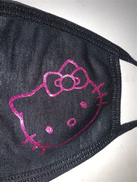 Hello Kitty Adult Face Mask Etsy