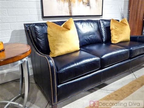 Blue Leather Sofa Set Sofa Living Room Ideas