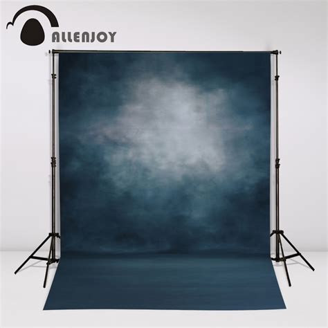 Allenjoy Photo Backdrops Pure Color Dark Blue Props Photocall