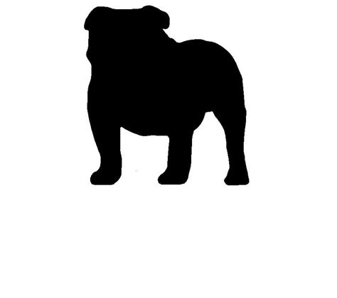 Free English Bulldog Silhouette Download Free English Bulldog