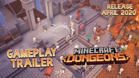 Minecraft Dungeons 2020 Gameplay Trailer Hd Youtube