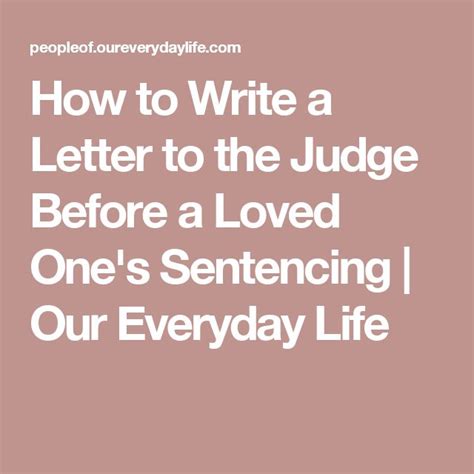 For a long time, personal letter of recommendation was livecareer.com | if a doctor needs to recommend a nurse or anyone else who has closely worked with him/her, the free nurse personal letter of. How to Write a Letter to the Judge Before a Loved One's Sentencing | Our Everyday Life | Letter ...