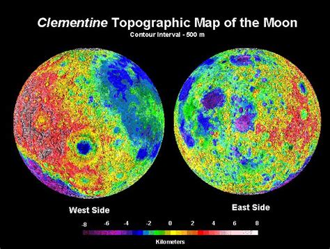 Moon Elevation Map