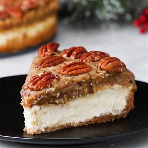 impressive thanksgiving pies recipes desserts pecan pie cheesecake recipe pecan pie cheesecake