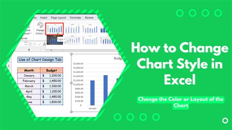 How To Change Chart Style In Excel Change The Color Or Layout Of The Chart Earn Excel
