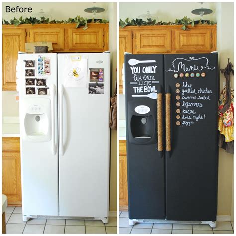 How To Paint A Fridge With Chalk Paint View Painting