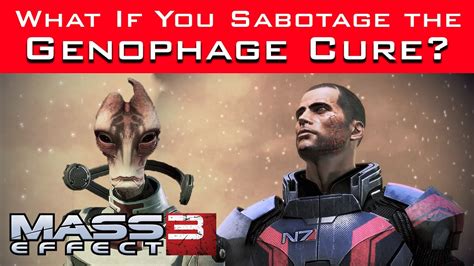 Mass Effect 3 What Happens If You Dont Cure The Genophage Youtube