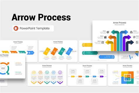 Arrow Process Powerpoint Template Nulivo Market