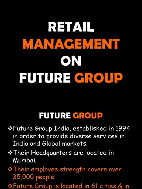 Future Group Ppt Retail Brand