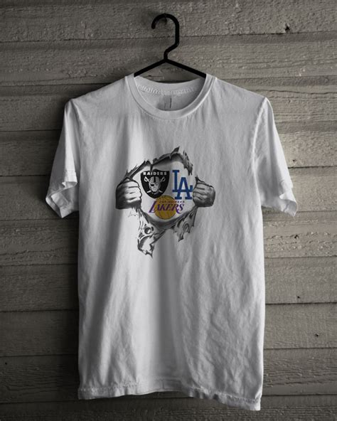 What material is this item made of? Official Raiders Los Angeles Lakers T Shirt