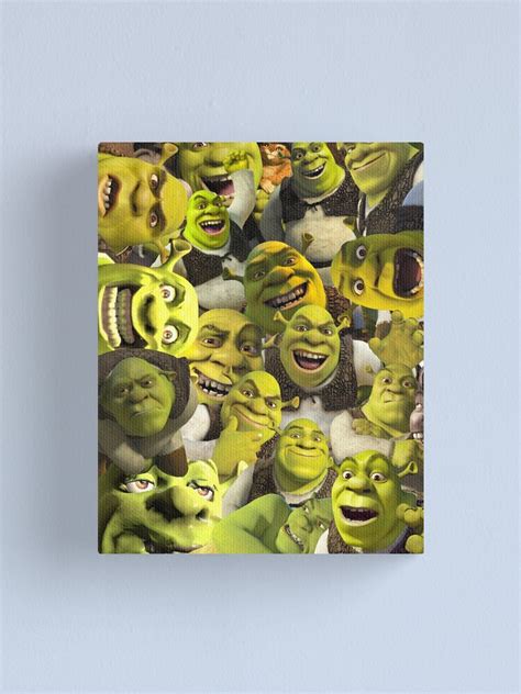 Shrek Collage Canvas Print By Llier4 Redbubble