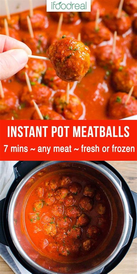Instant Pot Meatballs - Healthy Easy Dinner, Fresh or ...