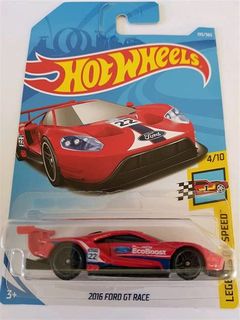 Hot Wheels 2016 Ford GT Race Red HW Legends Of Speed Perfect Etsy