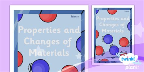 Science Properties And Changes Of Materials Year 5 Unit Book Cover