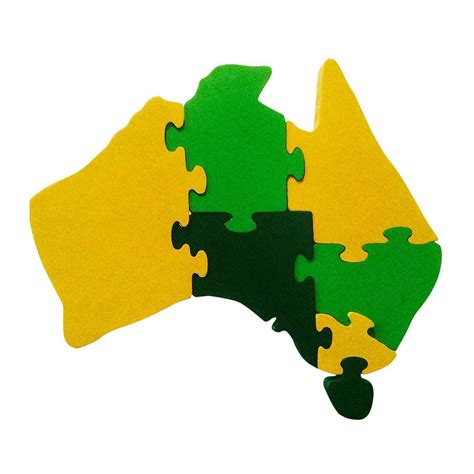 Large Wooden Australia Puzzle Jigzoos Australia Jigzoos