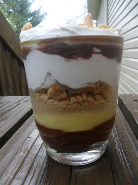 Instant french vanilla pudding, 1 (12. Layer vanilla pudding, chocolate pudding, whipped cream ...