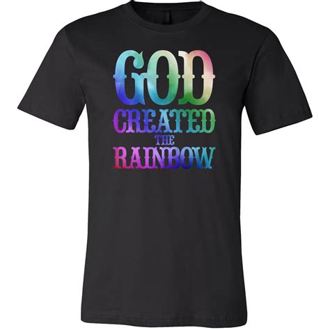 god created the rainbow christian t shirt shirts t shirt rainbow