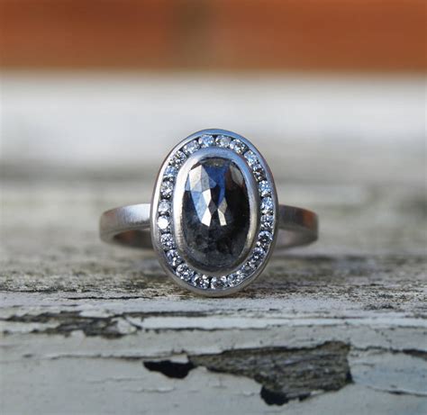 Black And White Diamond Ring By Karen Johnson
