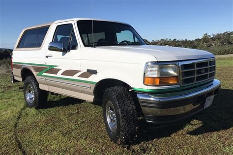 50k Mile 1996 Ford Bronco Xlt 4x4 For Sale On Bat Auctions Sold For