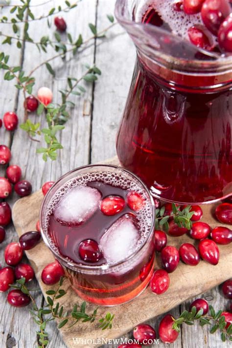 Homemade Cranberry Juice Sugar Free 4 Ways Whole New Mom