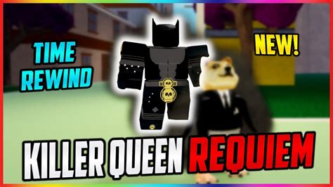 Killer Queen Requiem Showcase In Jojo Blox Roblox Youtube