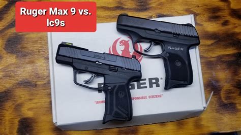 Ruger Max 9 Pro Vs Lc9s Pro Table Top Side By Side Comparison Youtube