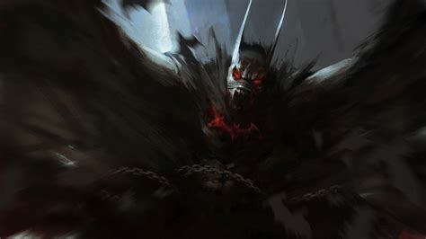 Wallpaper Anime Batman Arkham Knight Demon Nightmare Batman