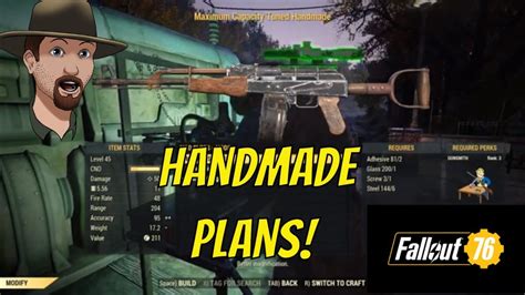 Fallout 76 Where To Find The Handmade Gun Plans 2 Places Youtube