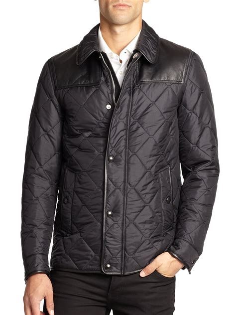 Lyst Burberry Kinley Quilted Jacket In Black For Men