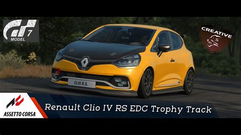Assetto Corsa Renault Clio Iv Rs Edc Trophy Track Youtube
