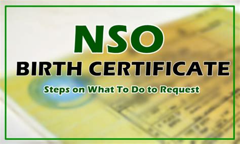 Nso Birth Certificate What To Do To Get Birth Certificate From Nso