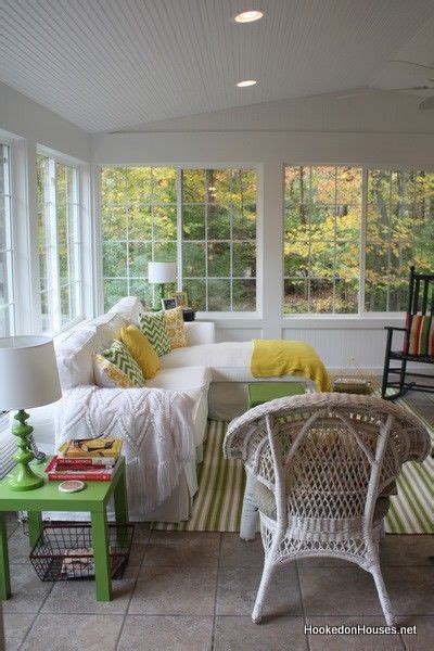 Sun Room With White Green And Yellow Maybe A Splash Of